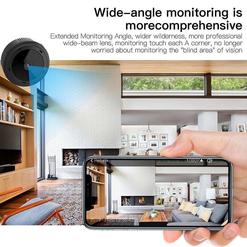 Mini WiFi camera, perfect as a 1080P HD baby monitor, pet camera, or home security system.