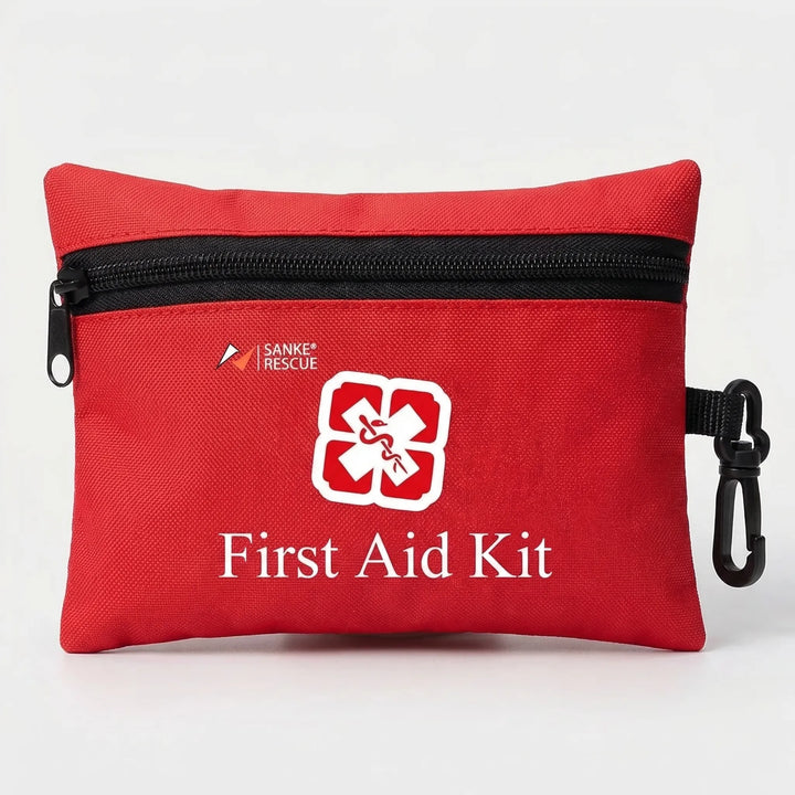 Unisex 110-piece first aid kit pouch, ideal for outdoor adventures, camping, hiking, and emergency survival.