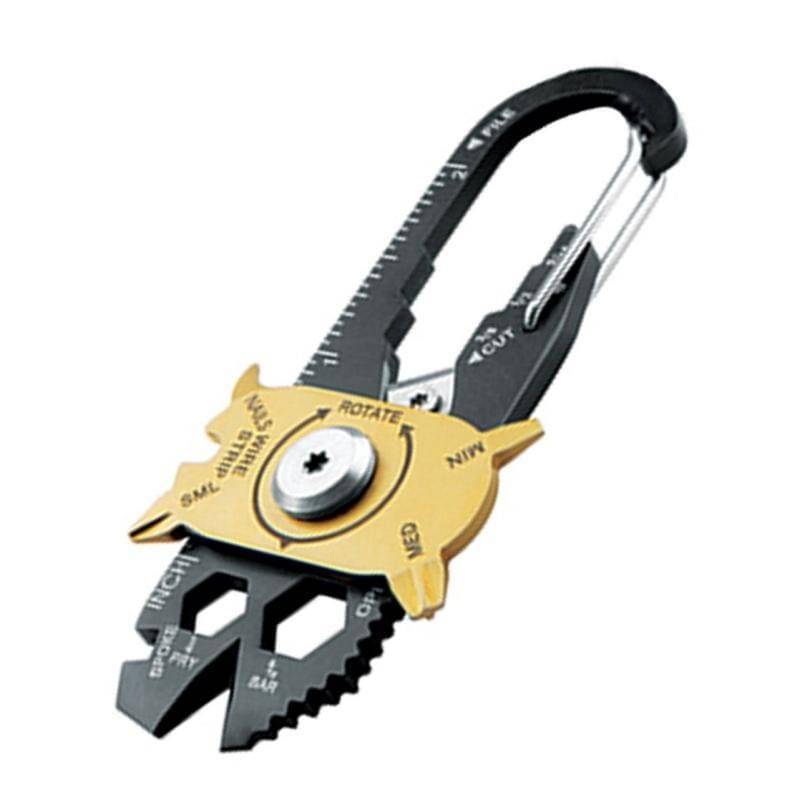 Compact 20-in-1 EDC multi-tool for everyday carry, survival gear, and camping