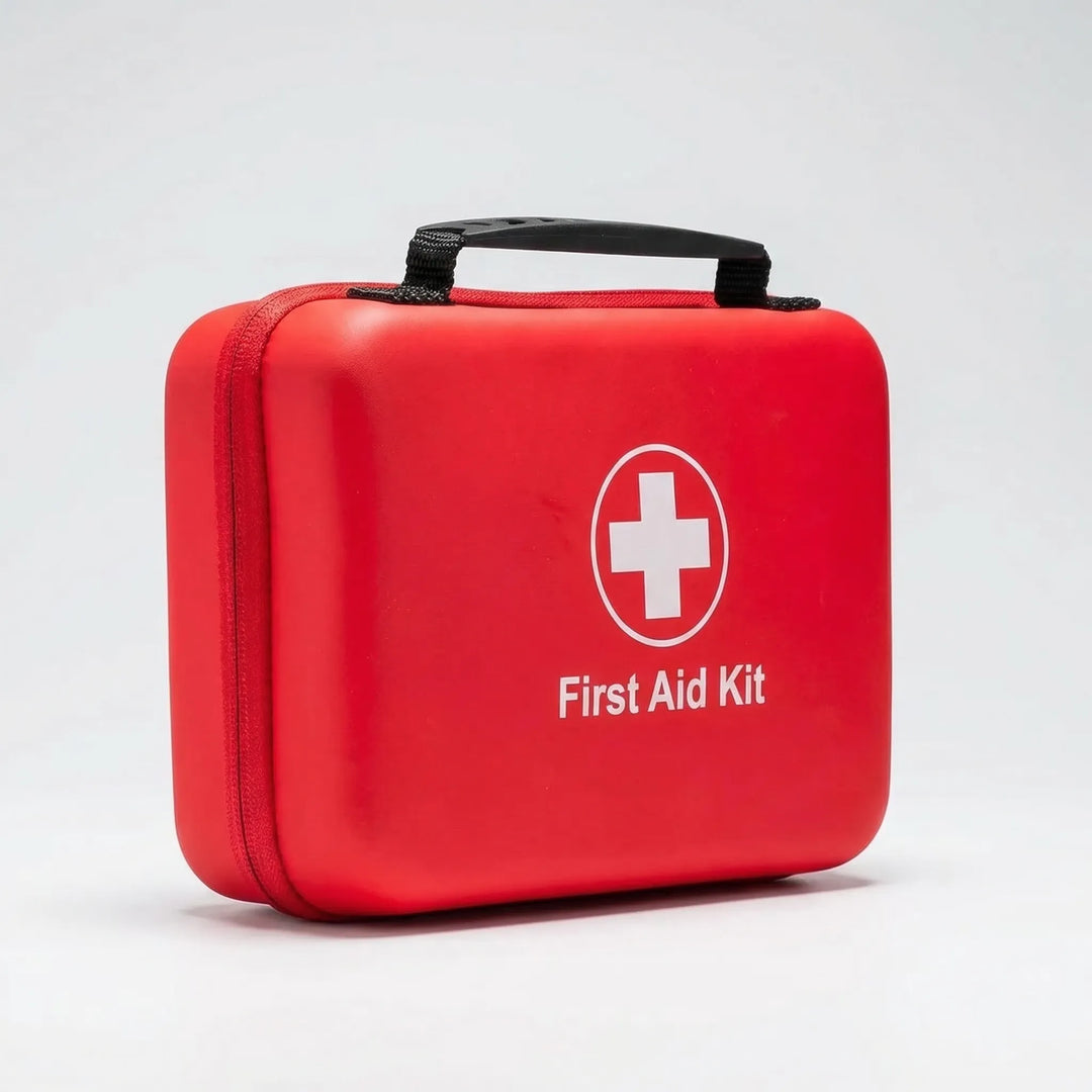 Portable safety kit: 38-piece first aid essentials for hiking, camping, travel, home, and outdoor adventures.