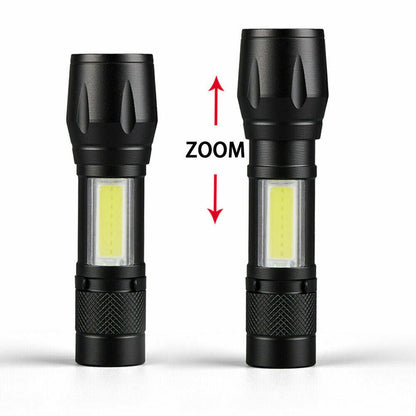 USB rechargeable tactical flashlight, 900 lumens, perfect for outdoor light