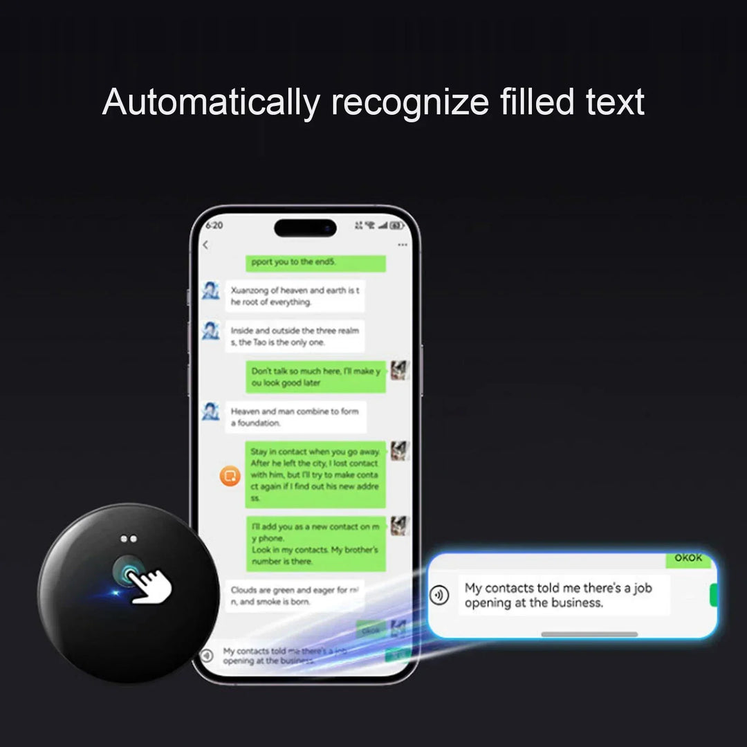 Portable travel gadget: AI language translator for instant voice & text recognition, bridging communication gaps worldwide.