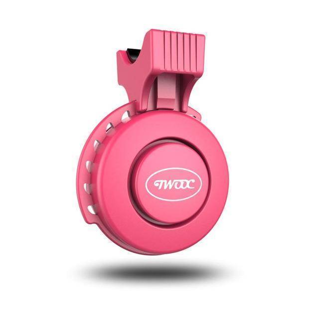 Rechargeable bicycle bell, sleek design, essential cycling accessory for safety.