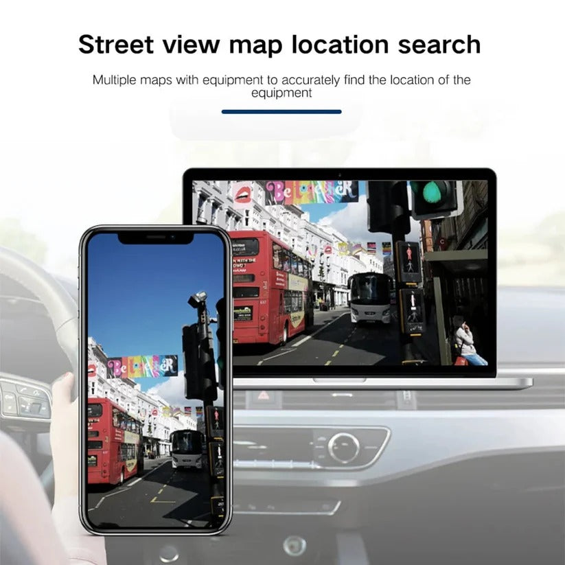 Real-time magnetic GPS tracker for pets, vehicles, compact & discreet design.