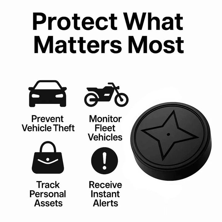 Long-lasting battery magnetic GPS tracker for discreet real-time tracking.