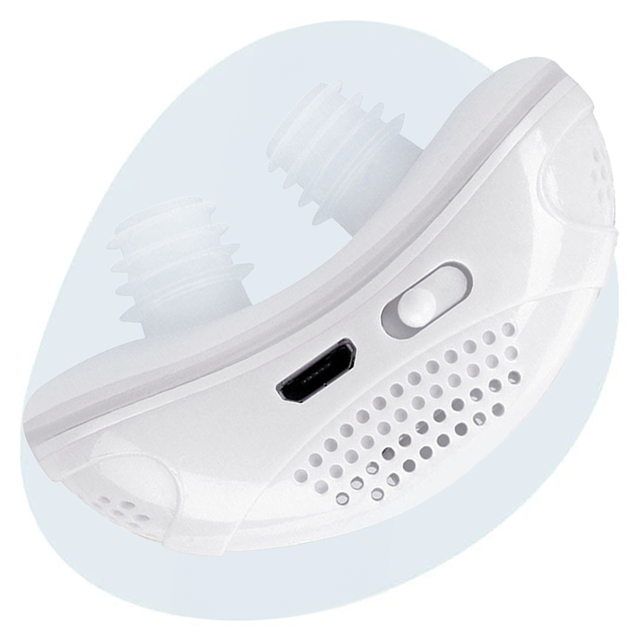 Quiet micro CPAP machine, compact and comfortable for sleep apnea & snoring relief. Rechargeable, personal breathing aid.