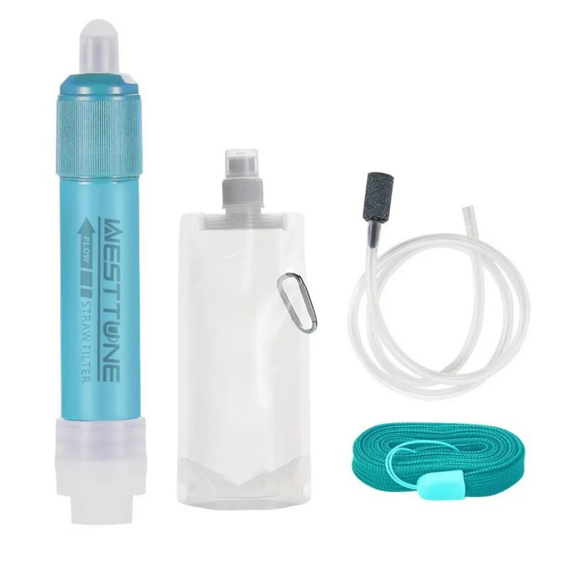 Portable hydration solution: a compact water filter straw, a must-have for camping and survival.