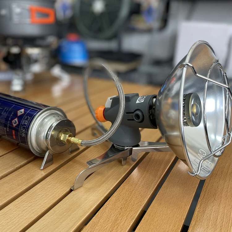 Small gas camping heater for tents, RVs, and outdoor adventures, easy to carry