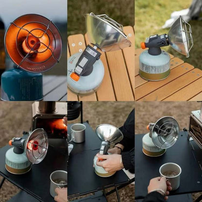 Emergency gas heater, a compact and portable solution for camping and outdoor use