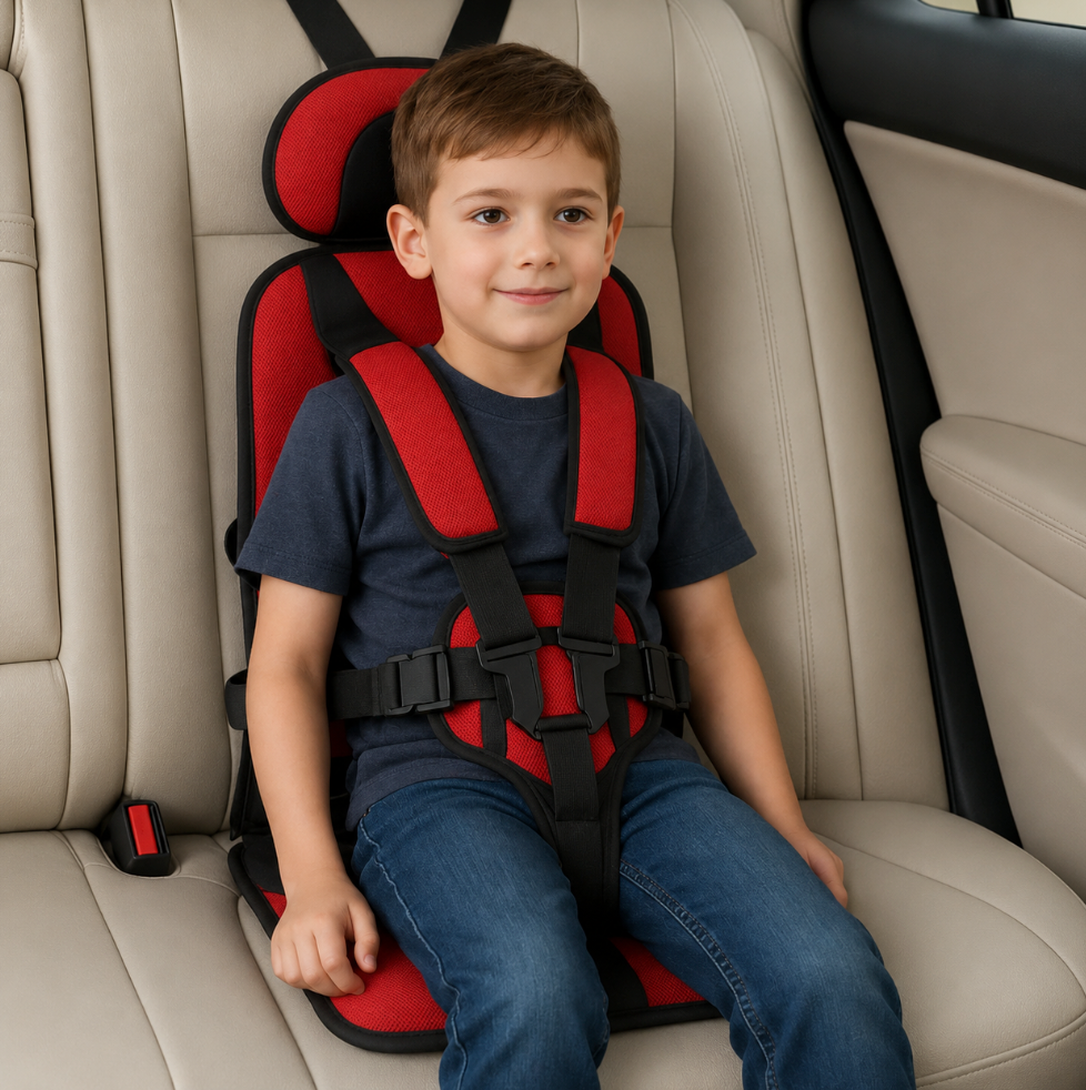 Durable & lightweight travel car seat for kids, offering secure & compact car safety for journeys.