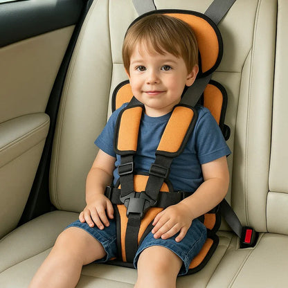 Compact car safety seat for children, lightweight & foldable, ideal for travel & everyday use.