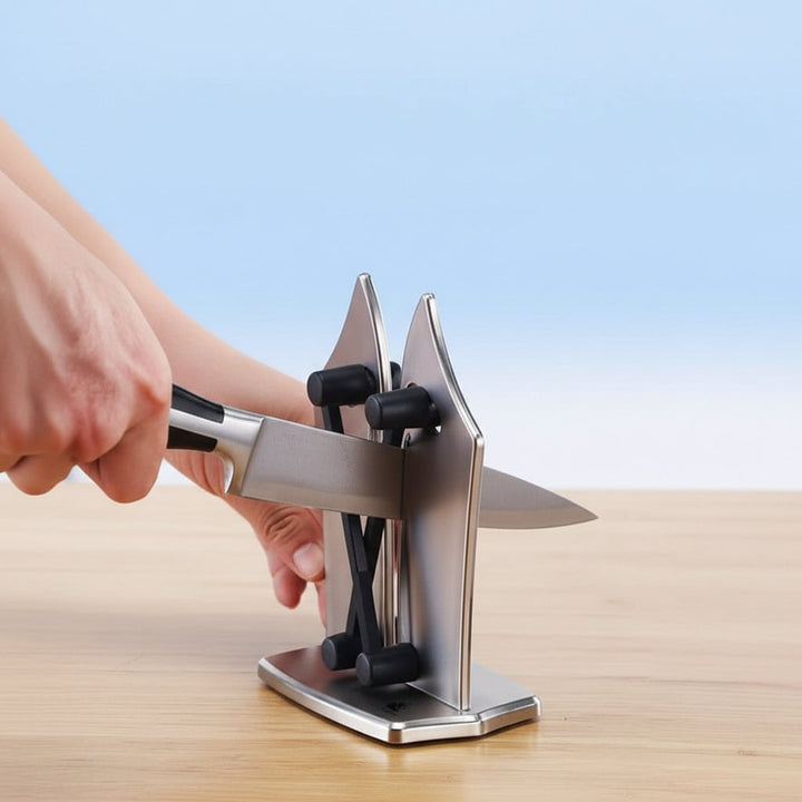 Essential cooking accessory: precise knife sharpener for ultimate blade care & effortless sharpening.