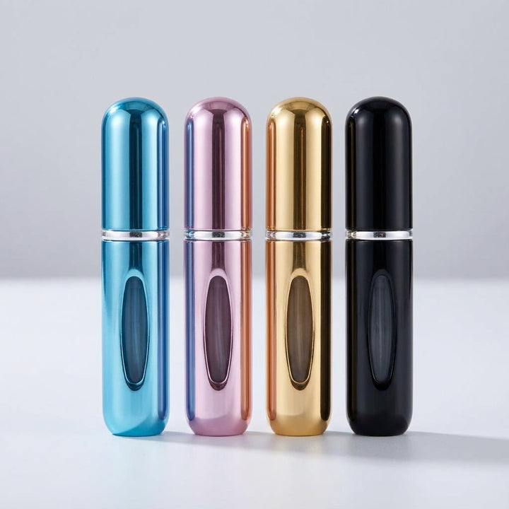 Stylish unisex travel perfume atomizer, ideal for carrying your favorite fragrance anywhere.