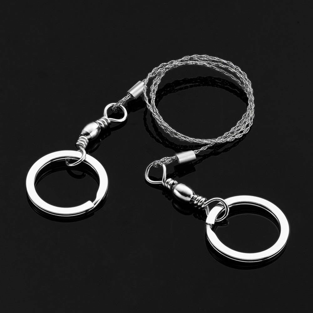 Durable coiled stainless steel wire saw, a must-have for survival & hiking gear
