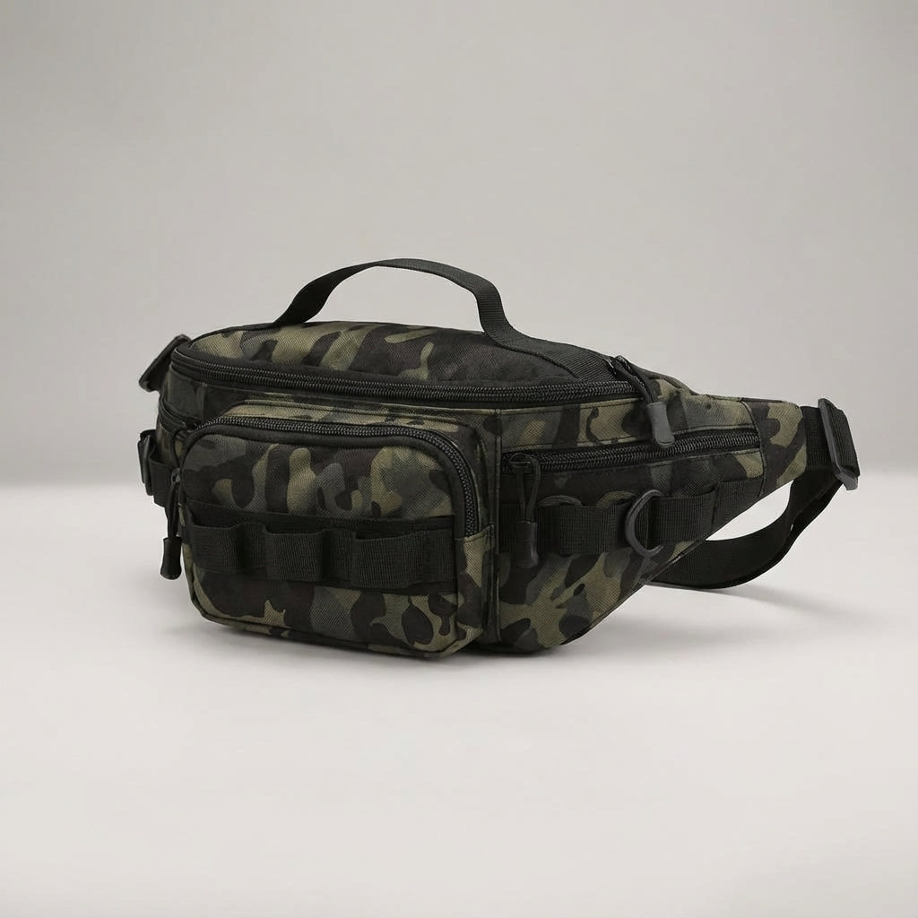Unisex compact fanny pack, ideal as a travel bag, utility pouch, or sling for outdoor & urban adventures.