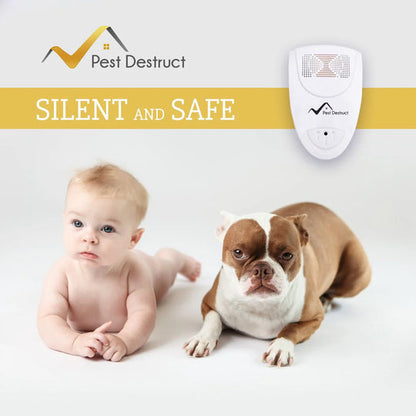 Silent ultrasonic mice repellent for indoor use. Electronic pest control, safe for pets and children, ensuring rodent-free home.