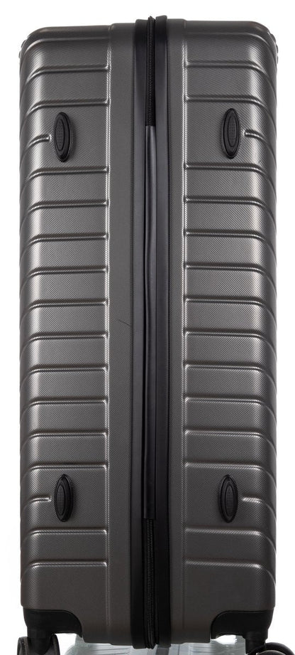 Smart travel essential: a compact, lightweight carry-on luggage with durable hard shell and easy-glide 360 wheels.