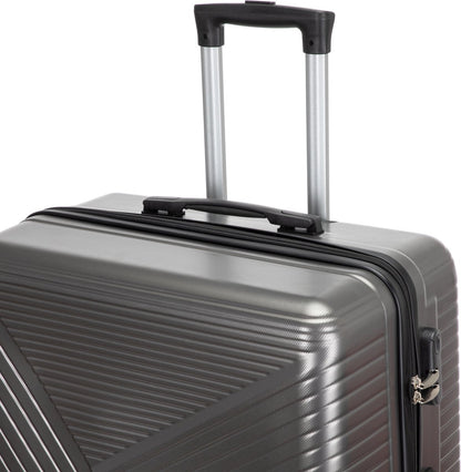 Sleek Valencia hard shell carry-on luggage with TSA lock and smooth 360 spinner wheels for air travel.