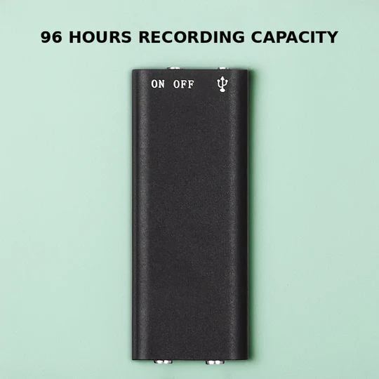 Portable digital audio recorder with voice activation & MP3 player function. Great for lectures & notes.