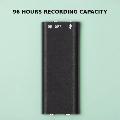 Portable digital audio recorder with voice activation & MP3 player function. Great for lectures & notes.