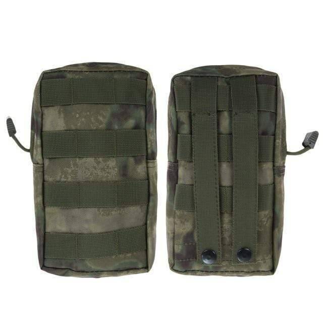 Arrangement of multiple tactical EDC pouches, demonstrating the versatility of water-resistant outdoor storage