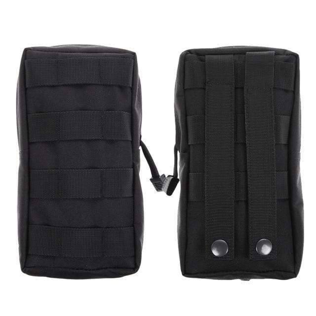 MOLLE compatible compact EDC pouch with secure buckle closure, essential for outdoor and survival storage