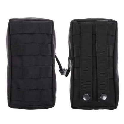 MOLLE compatible compact EDC pouch with secure buckle closure, essential for outdoor and survival storage