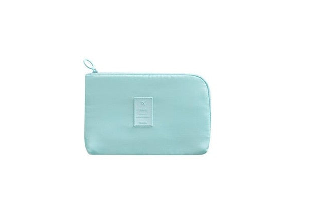 Durable waterproof electronics pouch, compact and perfect for secure gadget storage on the go.