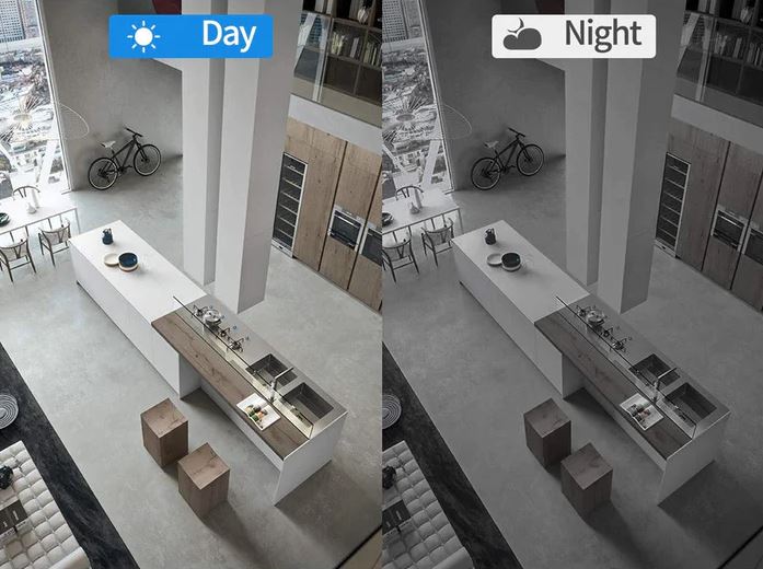 HD WiFi home security camera with night vision, ideal for pet monitoring & baby safety.