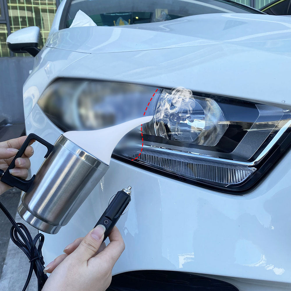 DIY headlight restoration kit to remove fogging & yellowing, improving clarity & road safety for cars.