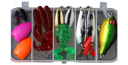 Selection of high-quality fishing lures, designed for effective freshwater and saltwater fishing