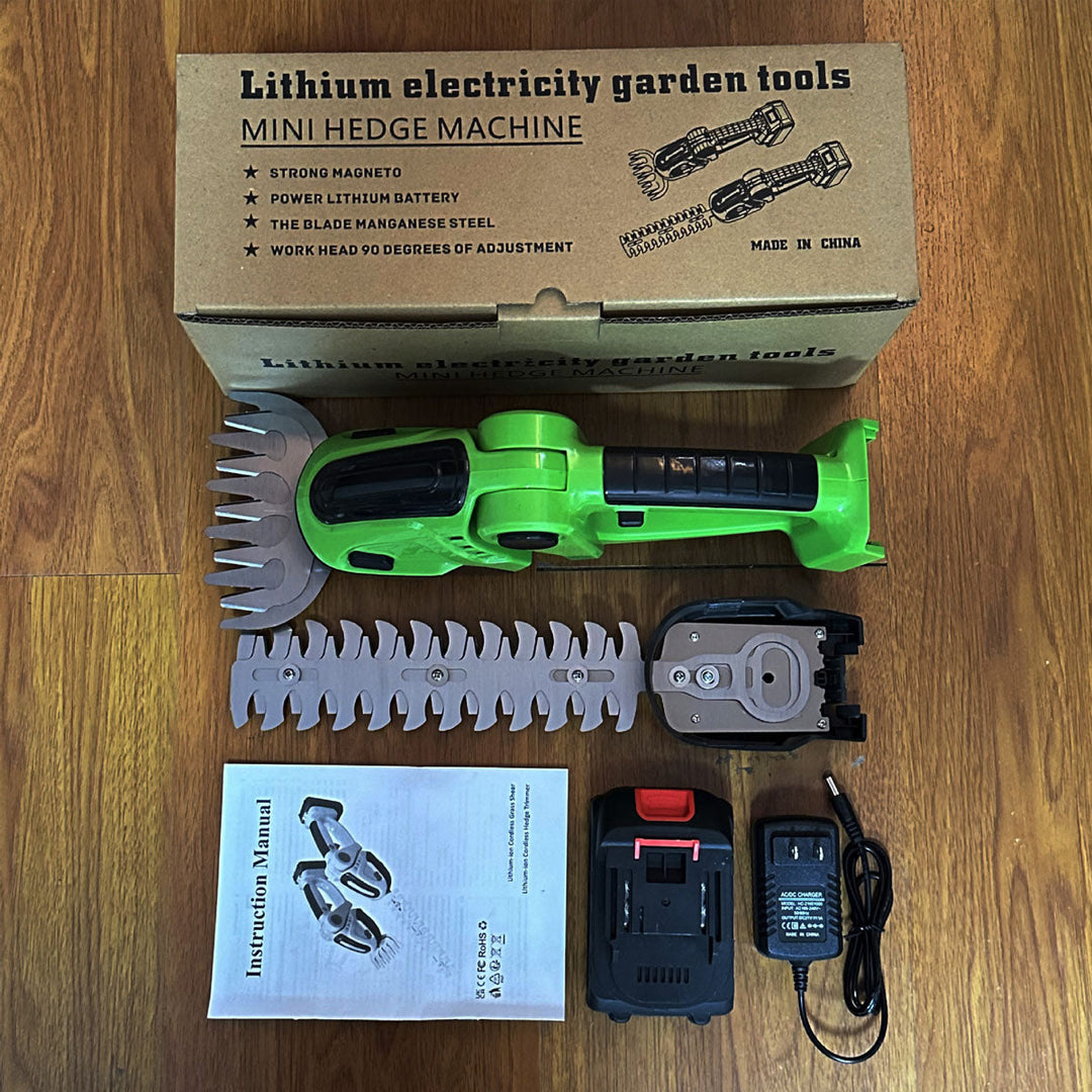 Versatile cordless mini hedge trimmer for all your garden edging and trimming needs