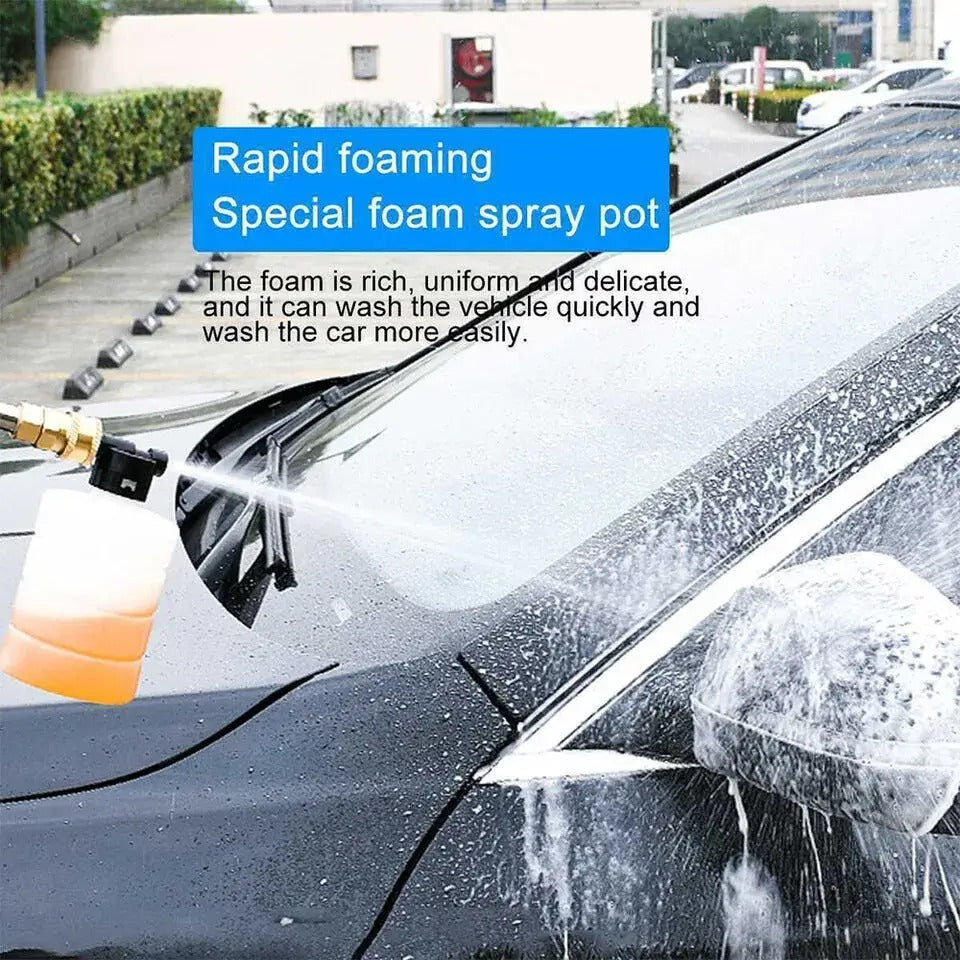 Battery operated power washer, perfect for portable car wash and garden tool cleaning.