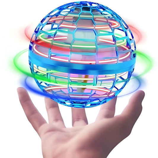 Cosmic Flying Orb Fidget Spinner for kids & adults, an interactive LED toy for indoor/outdoor fun.