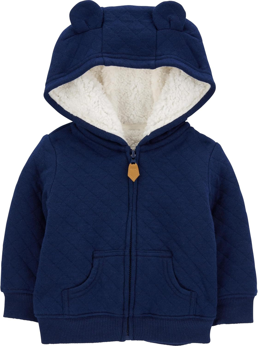 Cozy lined baby hoodie for warmth & comfort. Soft infant hooded sweater, perfect for chilly days.