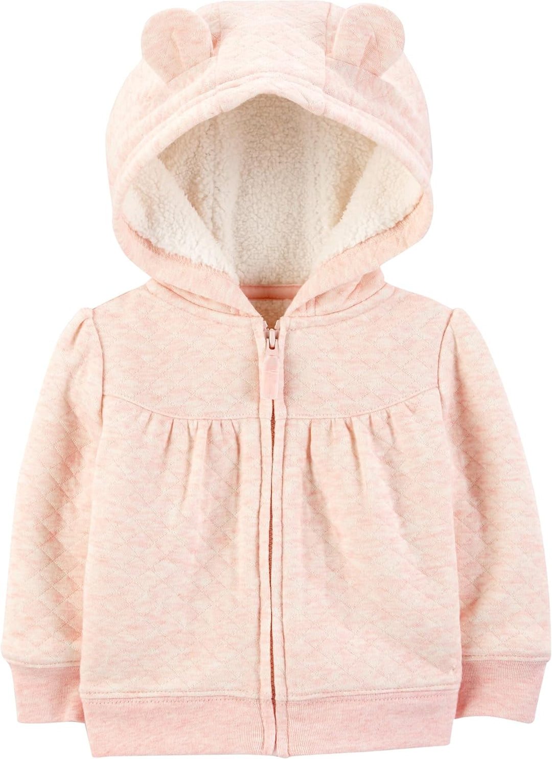 Warm, lined baby hoodie for winter fashion. Snug infant hooded sweater, ideal for baby boy or girl.