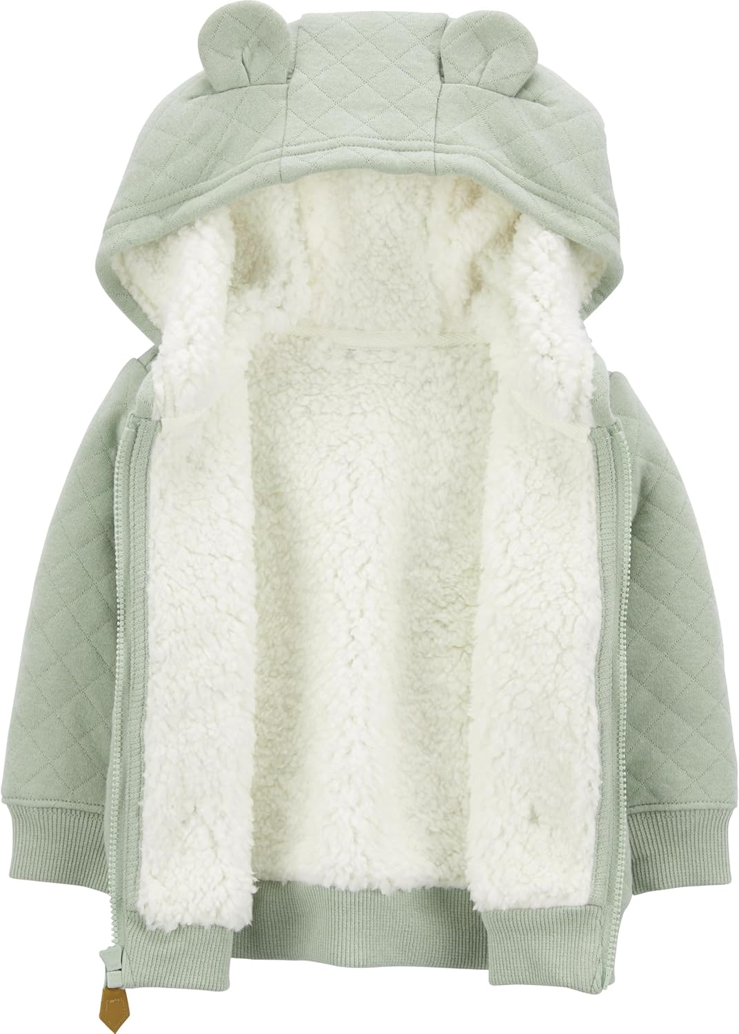 Soft, lined baby hoodie with hood for ultimate comfort. Cozy infant jacket, perfect toddler outerwear.