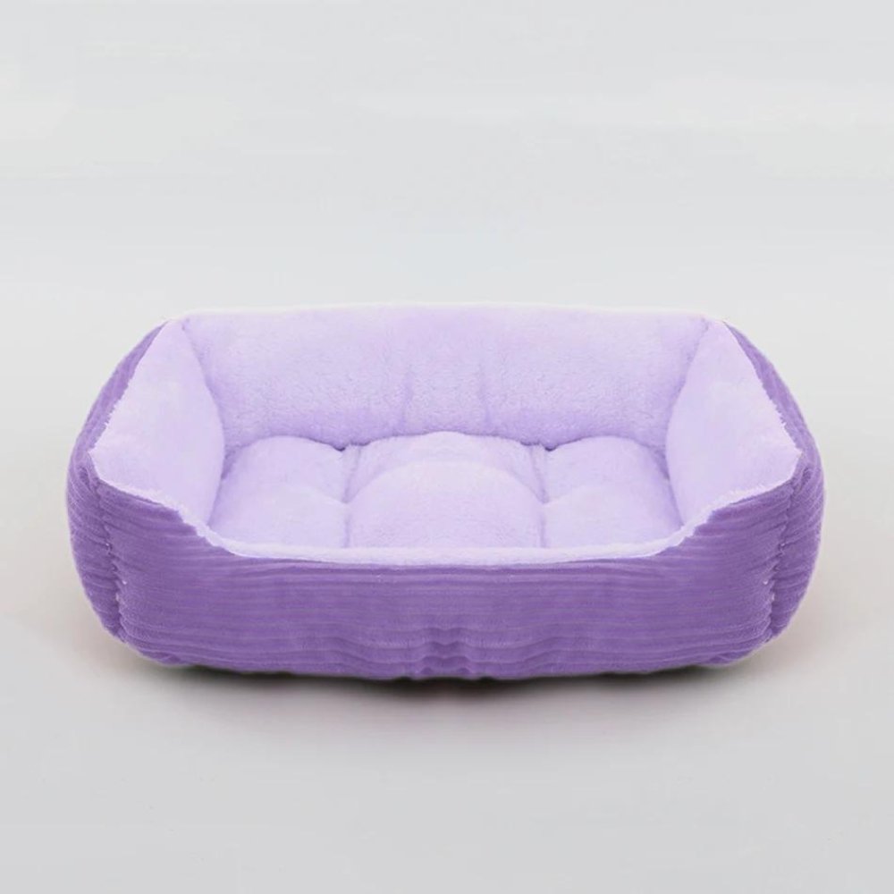 Luxurious plush dog bed, cozy & soft, perfect for deep sleep and pet relaxation.