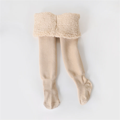 Plush winter leggings for girls, offering cozy warmth & comfort. Durable kids hosiery, great for everyday playwear.