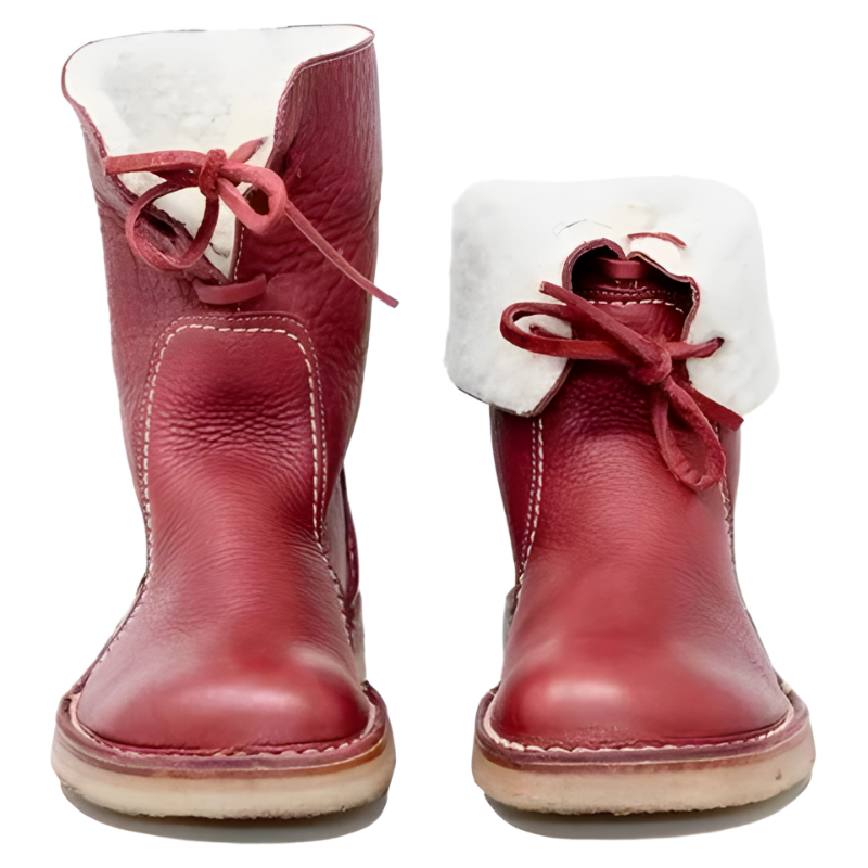Women's warm lace-up winter ankle boots offering ultimate comfort. Durable & stylish everyday footwear for cold days.