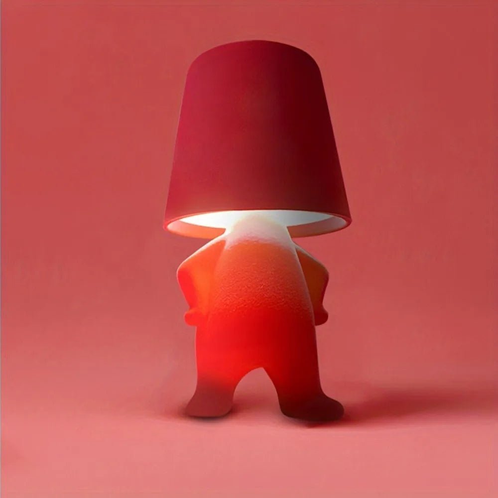 Versatile rechargeable human-shaped LED lamp, great for unique mood or desk lighting.