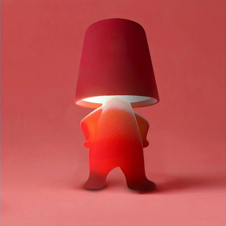 Versatile rechargeable human-shaped LED lamp, great for unique mood or desk lighting.