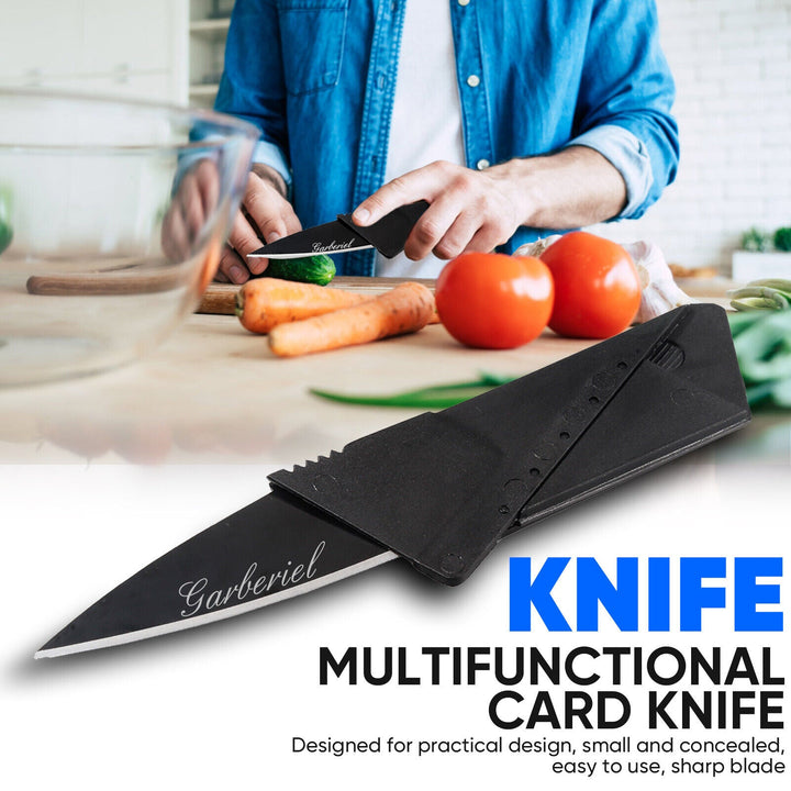 Unisex credit card multitool, a practical pocket knife and survival tool, great for a gift.