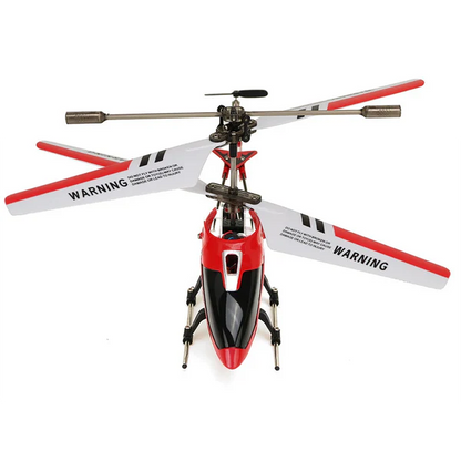 Durable crimson mini RC helicopter, remote control toy with advanced gyro stability for all ages.