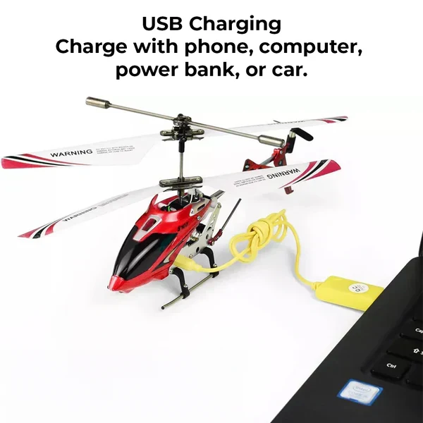 Experience steady flight with this unisex crimson unbreakable mini RC helicopter, great hobby electronics.