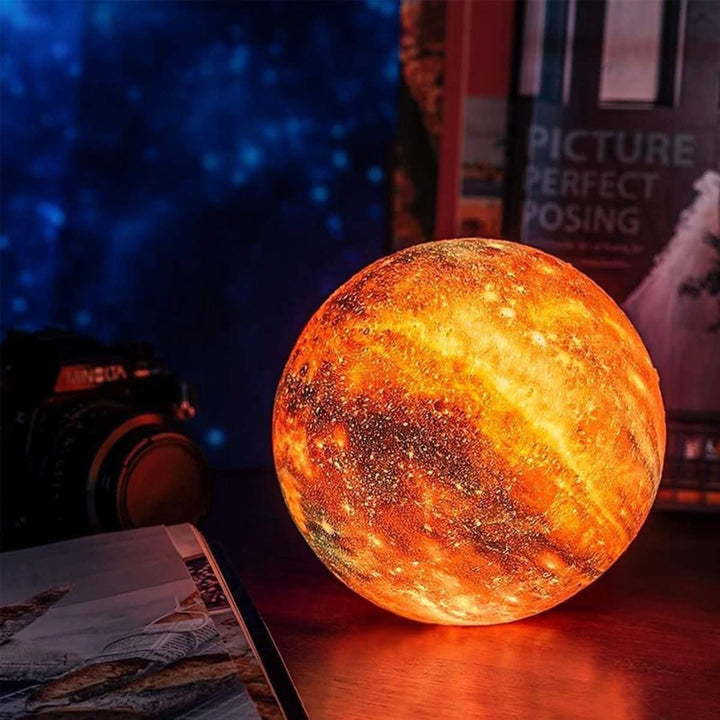 Modern LED smart light globe offering customizable ambient and mood lighting for any room.
