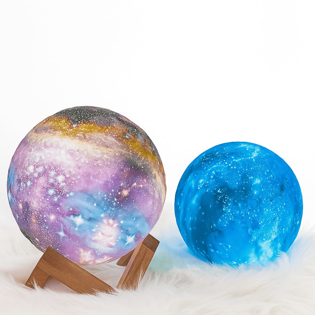 Contemporary LED ambient light globe, a smart and customizable decorative lamp for modern spaces.