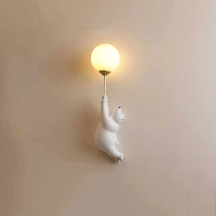 TeddyGlow bear LED nursery lamp, perfect accent light for children's bedrooms & play areas.