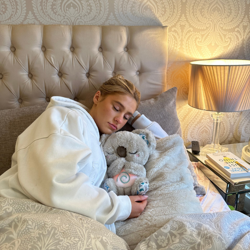 Ultra-soft calming plush toy, ideal for comforting cuddles, relaxation & stress reduction.