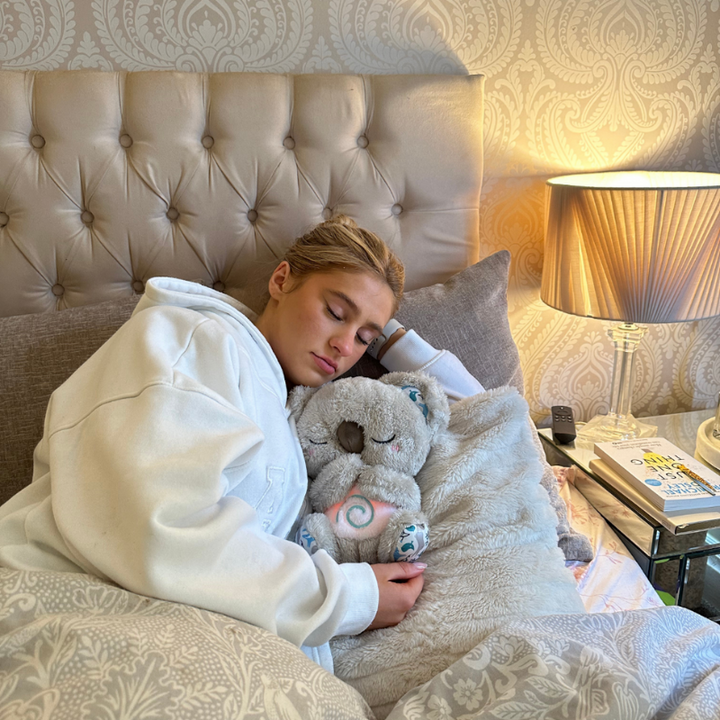 Ultra-soft calming plush toy, ideal for comforting cuddles, relaxation & stress reduction.